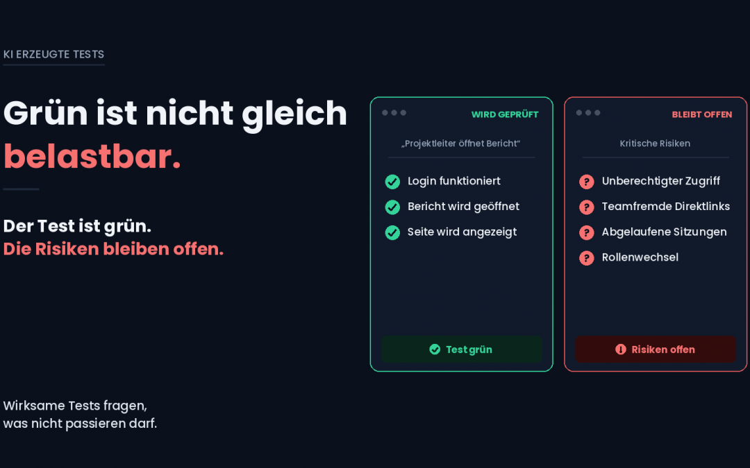 Grün ist nicht gleich belastbar.